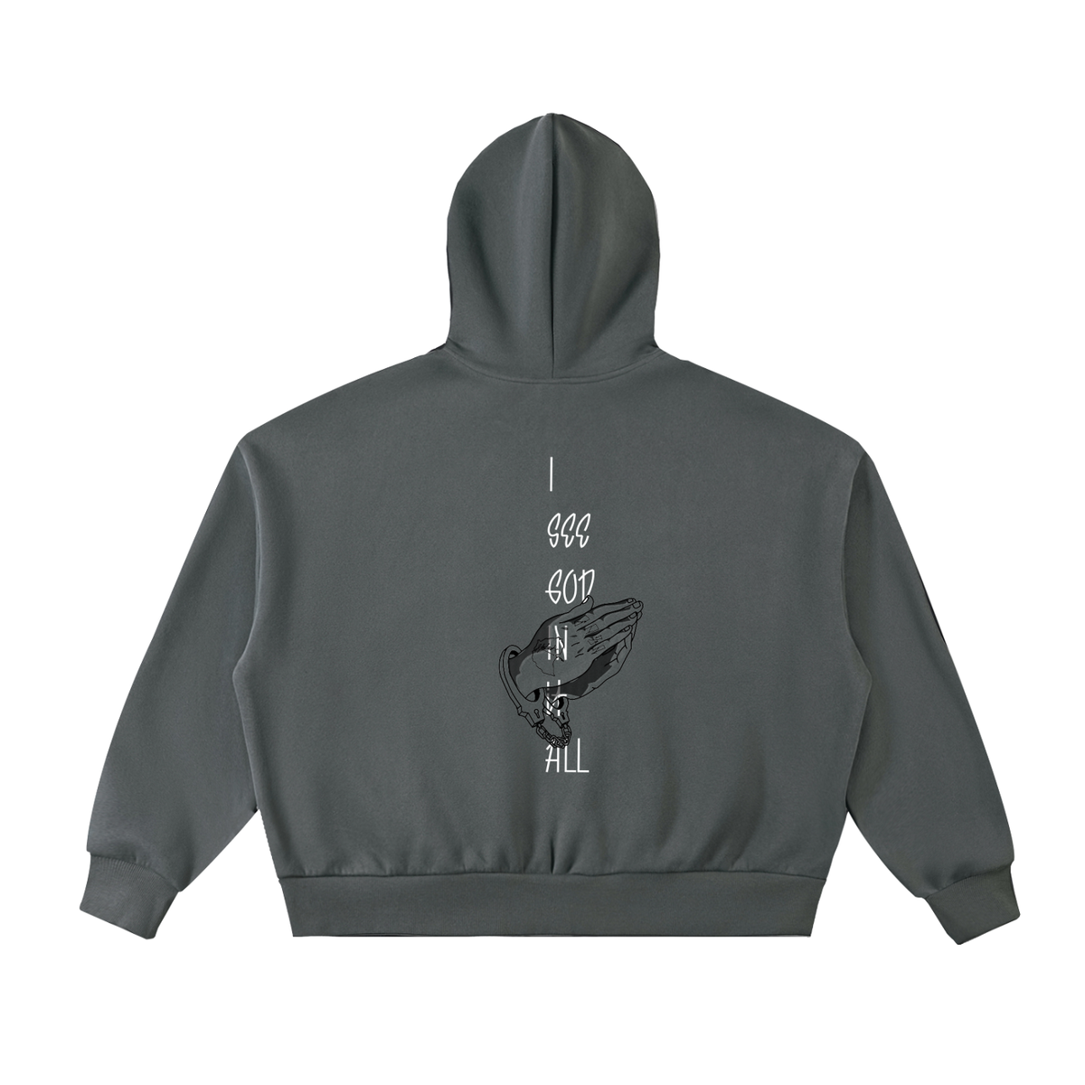 who mentors me? I  SEE GOD IN IT ALL Fleeced Full-Zip Boxy Hoodie