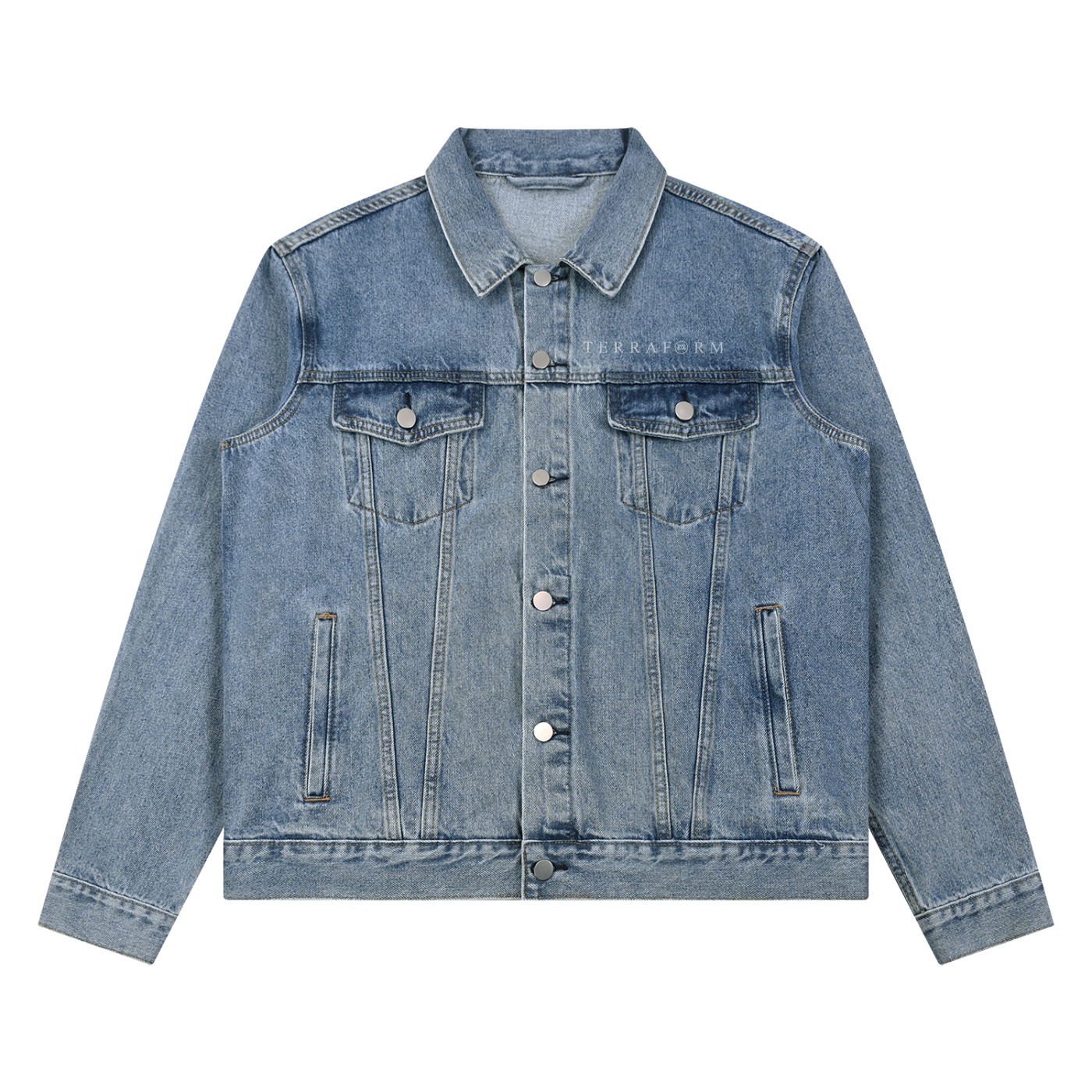 The queen mother Unisex Vintage Wash Denim Jacket